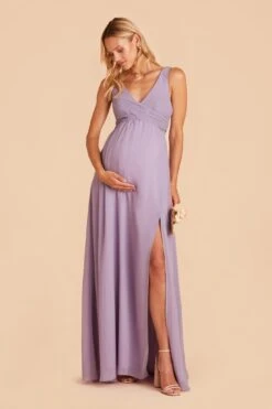 Laurie Empire Dress - Lavender -Elegance Bridal Store lavender laurie convertible bridesmaid dress 04