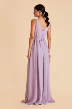 Laurie Empire Dress - Lavender -Elegance Bridal Store lavender laurie slit bridesmaid dress 07