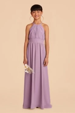 Sienna Junior Dress - Lavender -Elegance Bridal Store lavender sienna junior bridesmaid dress 01