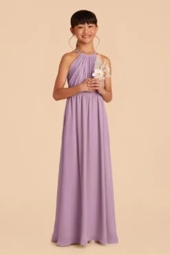 Sienna Junior Dress - Lavender -Elegance Bridal Store lavender sienna junior bridesmaid dress 02