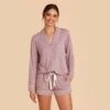 Jonny Long Sleeve Pajama Set - Mauve 2 Jonny Long Sleeve Pajama Set - Mauve -Elegance Bridal Store mauve jonny long sleeve bridesmaid pajama set 03