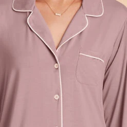 Kamryn Sleepshirt - Mauve -Elegance Bridal Store mauve kamryn sleepshirt bridesmaid pajama 01TMS LIVE PREVIEW