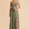 Amy Chiffon Dress - Moss Green 1 Amy Chiffon Dress - Moss Green -Elegance Bridal Store moss green amy bridesmaid dress 01