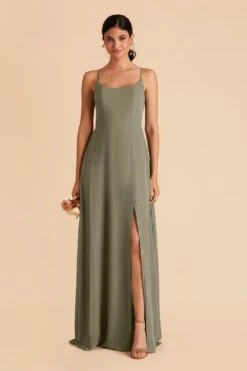 Amy Chiffon Dress - Moss Green 14 Amy Chiffon Dress - Moss Green -Elegance Bridal Store moss green amy bridesmaid dress 02