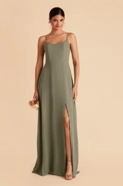 Amy Chiffon Dress - Moss Green 13 Amy Chiffon Dress - Moss Green -Elegance Bridal Store moss green amy bridesmaid dress 03
