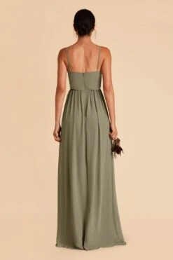August Convertible Dress - Moss Green 15 August Convertible Dress - Moss Green -Elegance Bridal Store moss green august convertible slit bridesmaid dress 04