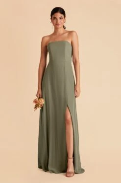 Chris Convertible Chiffon Dress - Moss Green -Elegance Bridal Store moss green chris convertible bridesmaid dress 05