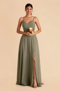 Devin Convertible Dress - Moss Green -Elegance Bridal Store moss green devin convertible slit bridesmaid dress 10