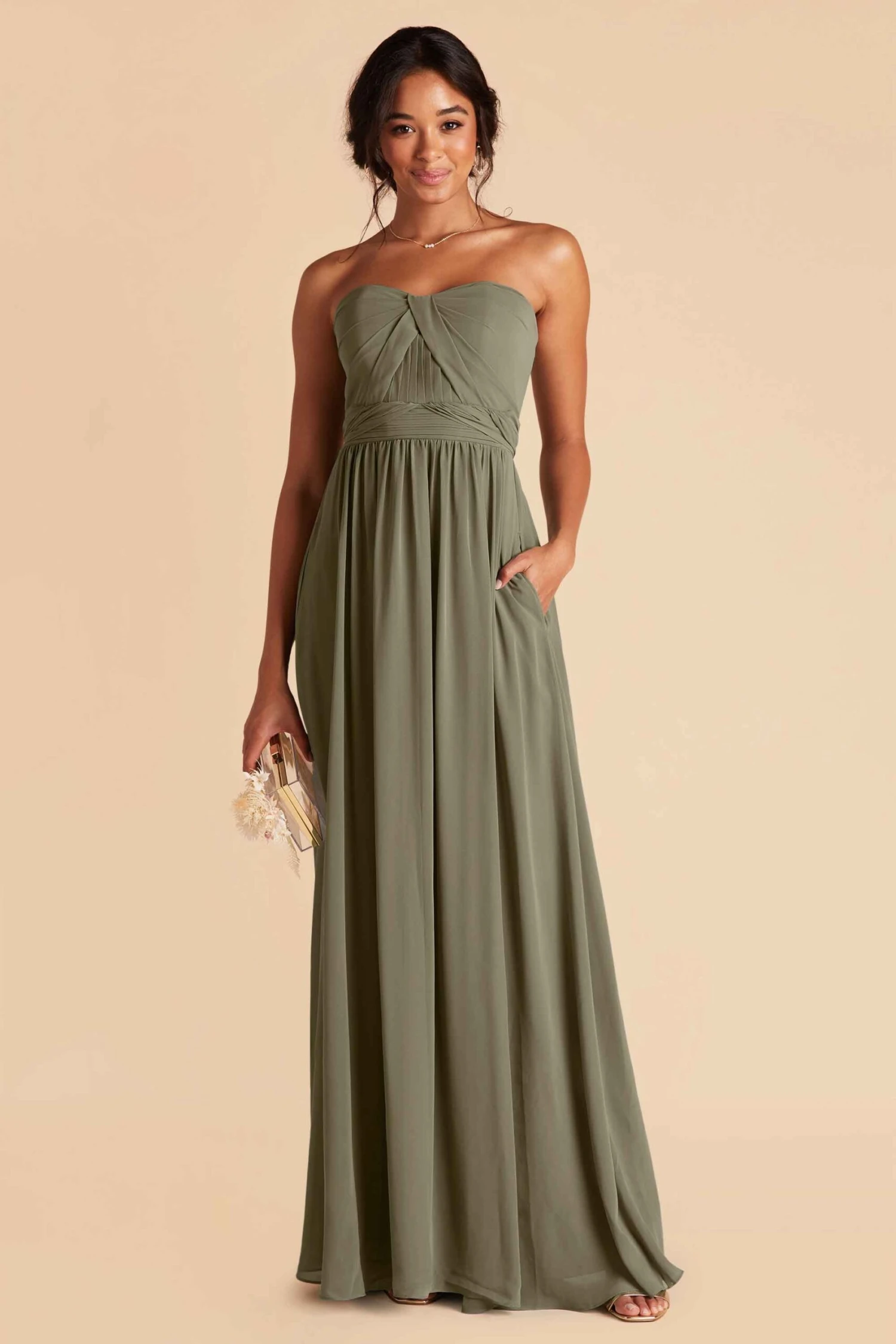 Grace Convertible Dress - Moss Green 11 Grace Convertible Dress - Moss Green - Image 9