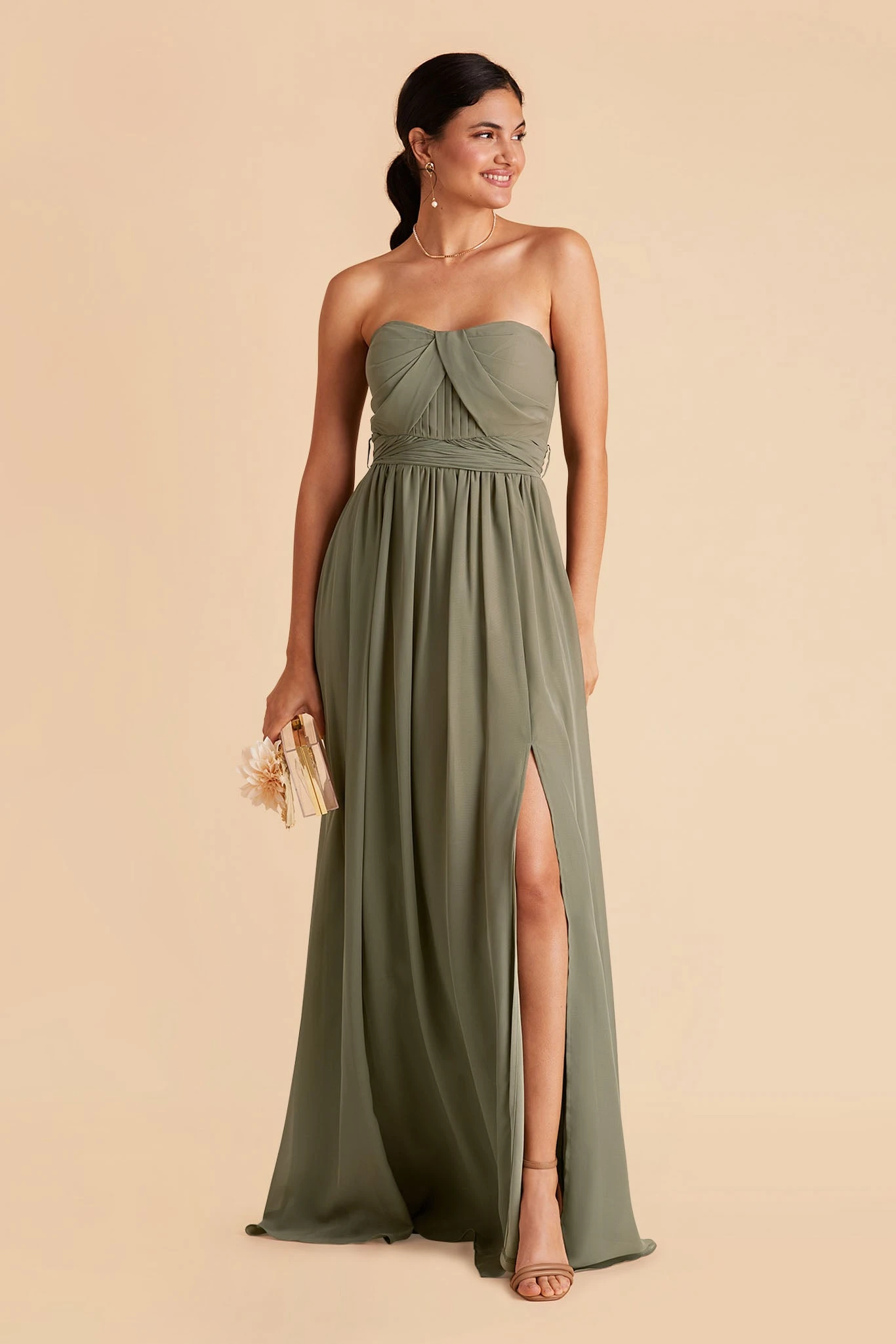 Grace Convertible Dress - Moss Green 8 Grace Convertible Dress - Moss Green - Image 6