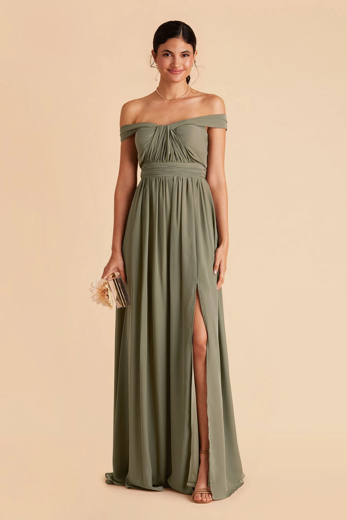 Grace Convertible Dress - Moss Green 9 Grace Convertible Dress - Moss Green - Image 7