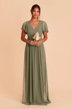 Hannah Empire Dress - Moss Green 13 Hannah Empire Dress - Moss Green -Elegance Bridal Store moss green hannah bridesmaid dress 01