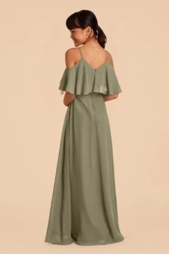 Janie Convertible Junior Dress - Moss Green -Elegance Bridal Store moss green janie convertible junior bridesmaid dress 01
