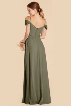 Spence Convertible Dress - Moss Green 29 Spence Convertible Dress - Moss Green -Elegance Bridal Store moss green spence convertible slit bridesmaid dress 01