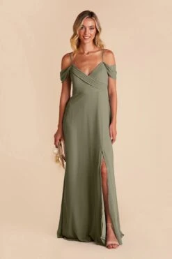 Spence Convertible Dress - Moss Green 26 Spence Convertible Dress - Moss Green -Elegance Bridal Store moss green spence convertible slit bridesmaid dress 03