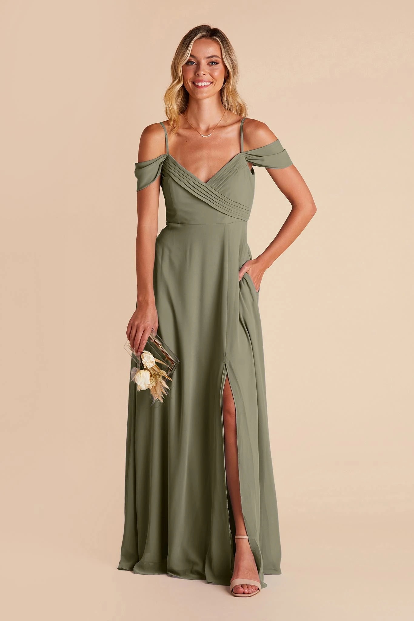 Spence Convertible Dress - Moss Green 9 Spence Convertible Dress - Moss Green - Image 7