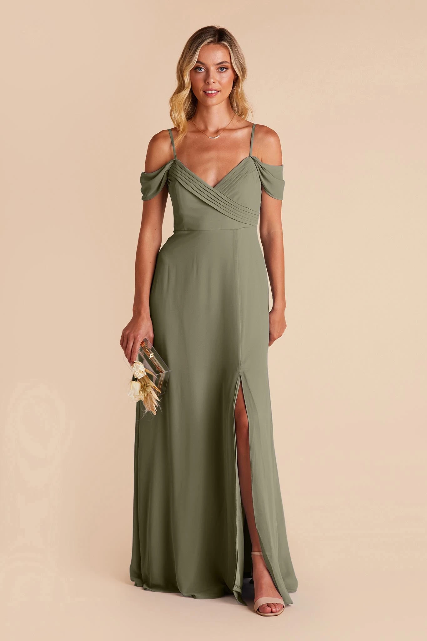 Spence Convertible Dress - Moss Green 10 Spence Convertible Dress - Moss Green - Image 8