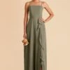 Winnie Convertible Chiffon Dress - Moss Green
