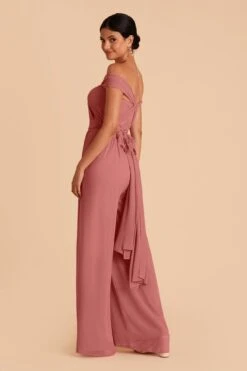 Gigi Convertible Jumpsuit - Mulberry -Elegance Bridal Store mulberry gigi convertible bridesmaid jumpsuit 04