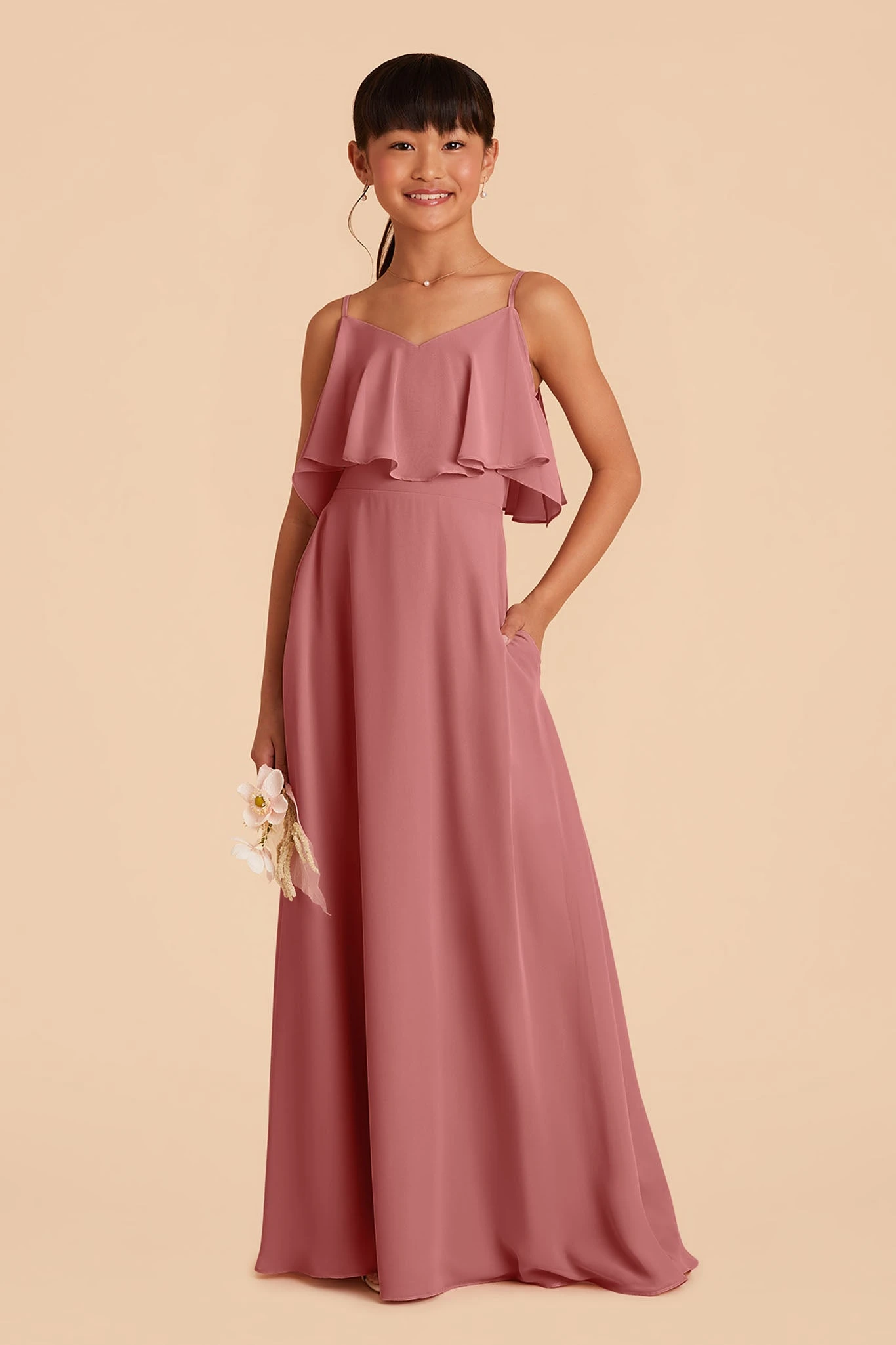 Janie Convertible Junior Dress - Mulberry 5 Janie Convertible Junior Dress - Mulberry - Image 3