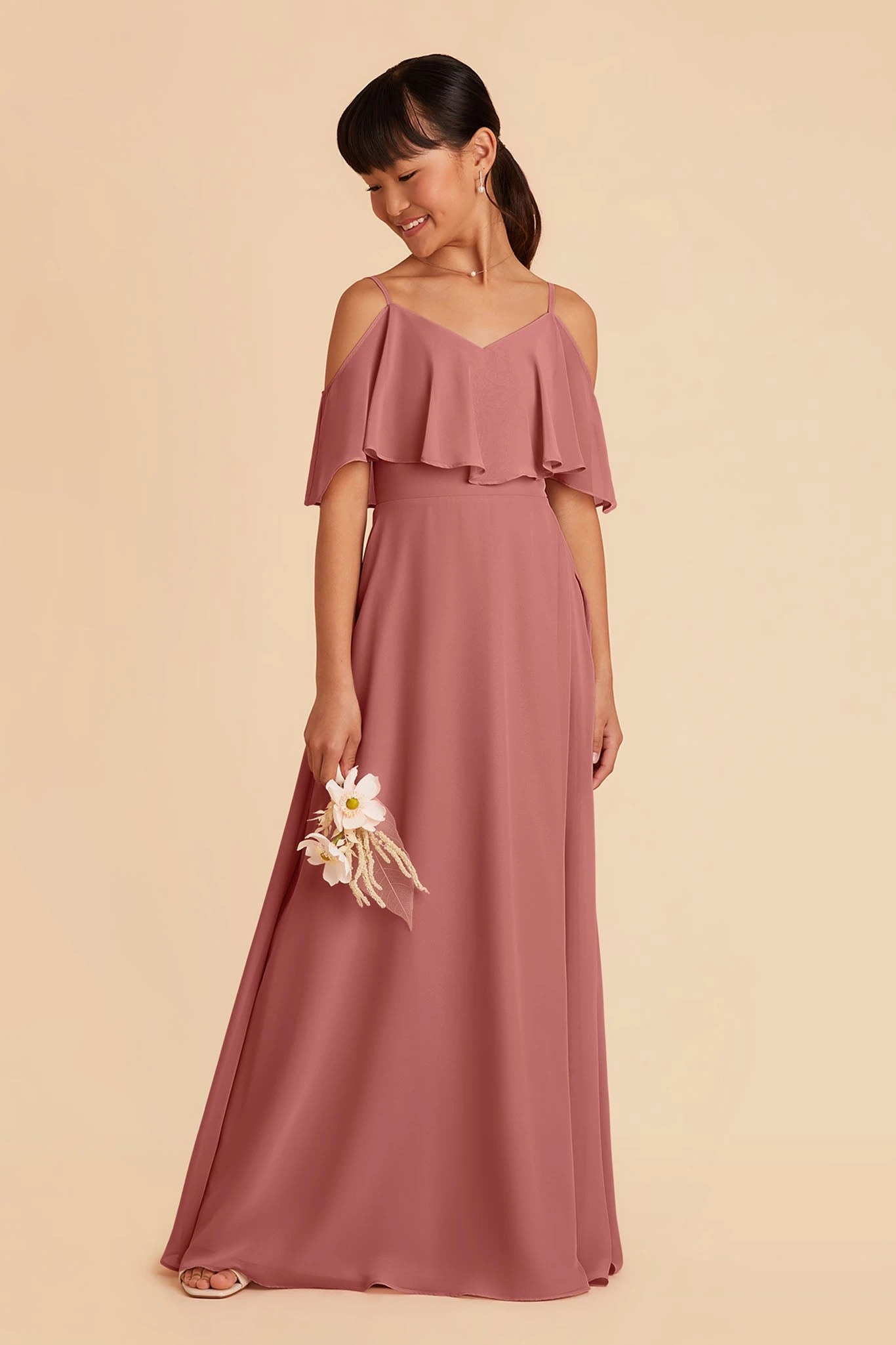 Janie Convertible Junior Dress - Mulberry 6 Janie Convertible Junior Dress - Mulberry - Image 4