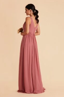 Laurie Empire Dress - Mulberry -Elegance Bridal Store mulberry laurie slit bridesmaid dress 06
