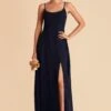 Amy Chiffon Dress - Navy 2 Amy Chiffon Dress - Navy -Elegance Bridal Store navy amy bridesmaid dress 03