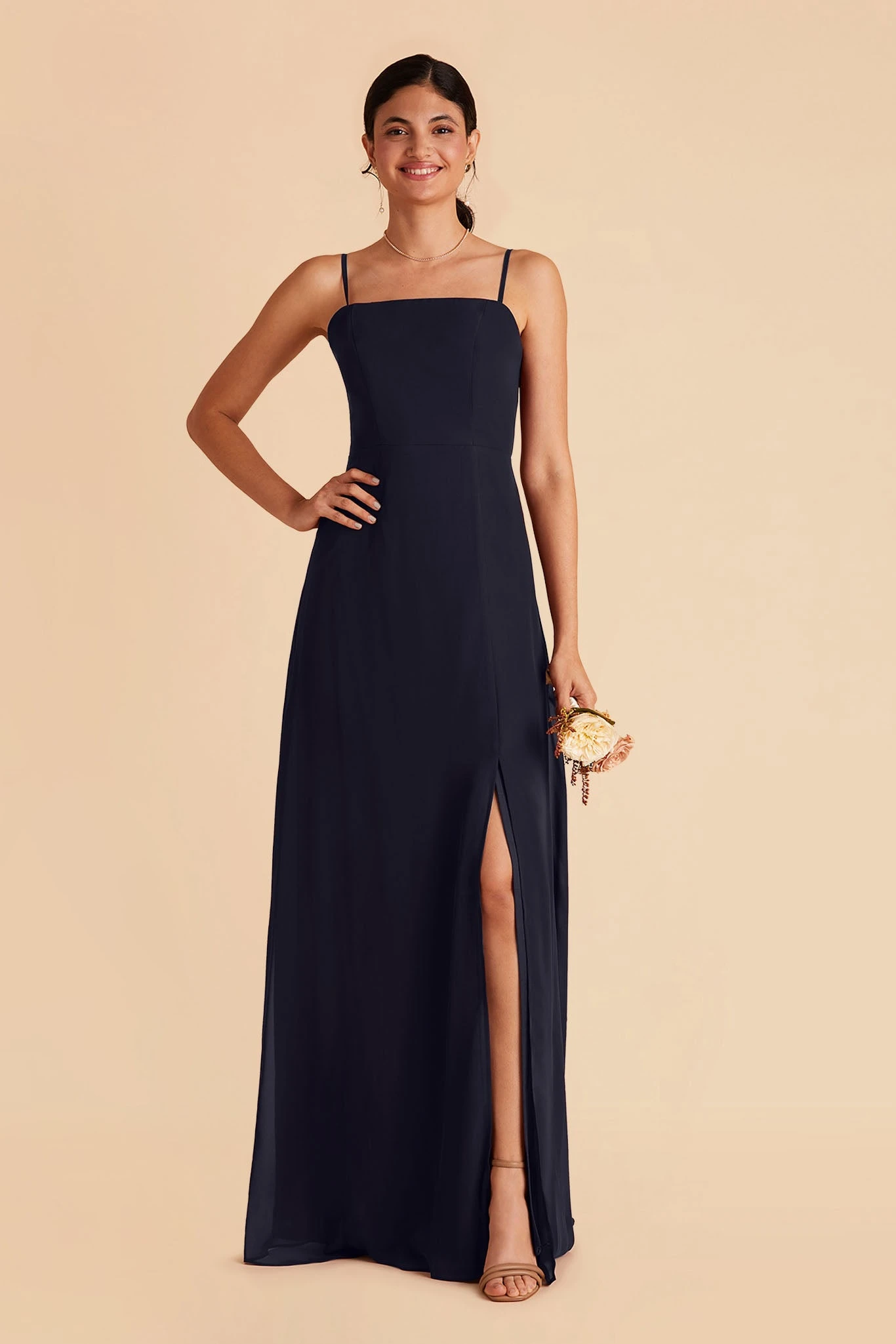 Chris Convertible Chiffon Dress - Navy 3 Chris Convertible Chiffon Dress - Navy