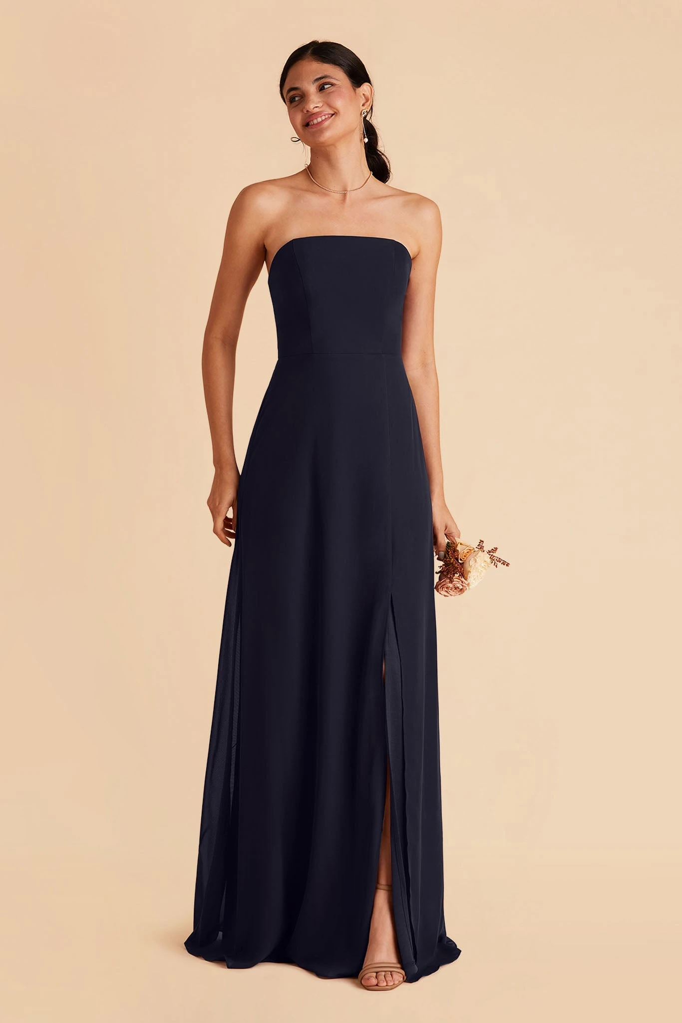 Chris Convertible Chiffon Dress - Navy 7 Chris Convertible Chiffon Dress - Navy - Image 5