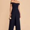 Gigi Convertible Jumpsuit - Navy -Elegance Bridal Store navy gigi convertible bridesmaid jumpsuit 02