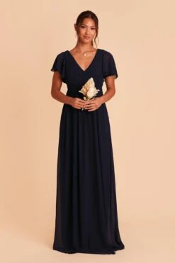 Hannah Empire Dress - Navy 14 Hannah Empire Dress - Navy -Elegance Bridal Store navy hannah bridesmaid dress 01