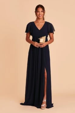 Hannah Empire Dress - Navy 13 Hannah Empire Dress - Navy -Elegance Bridal Store navy hannah bridesmaid dress 03
