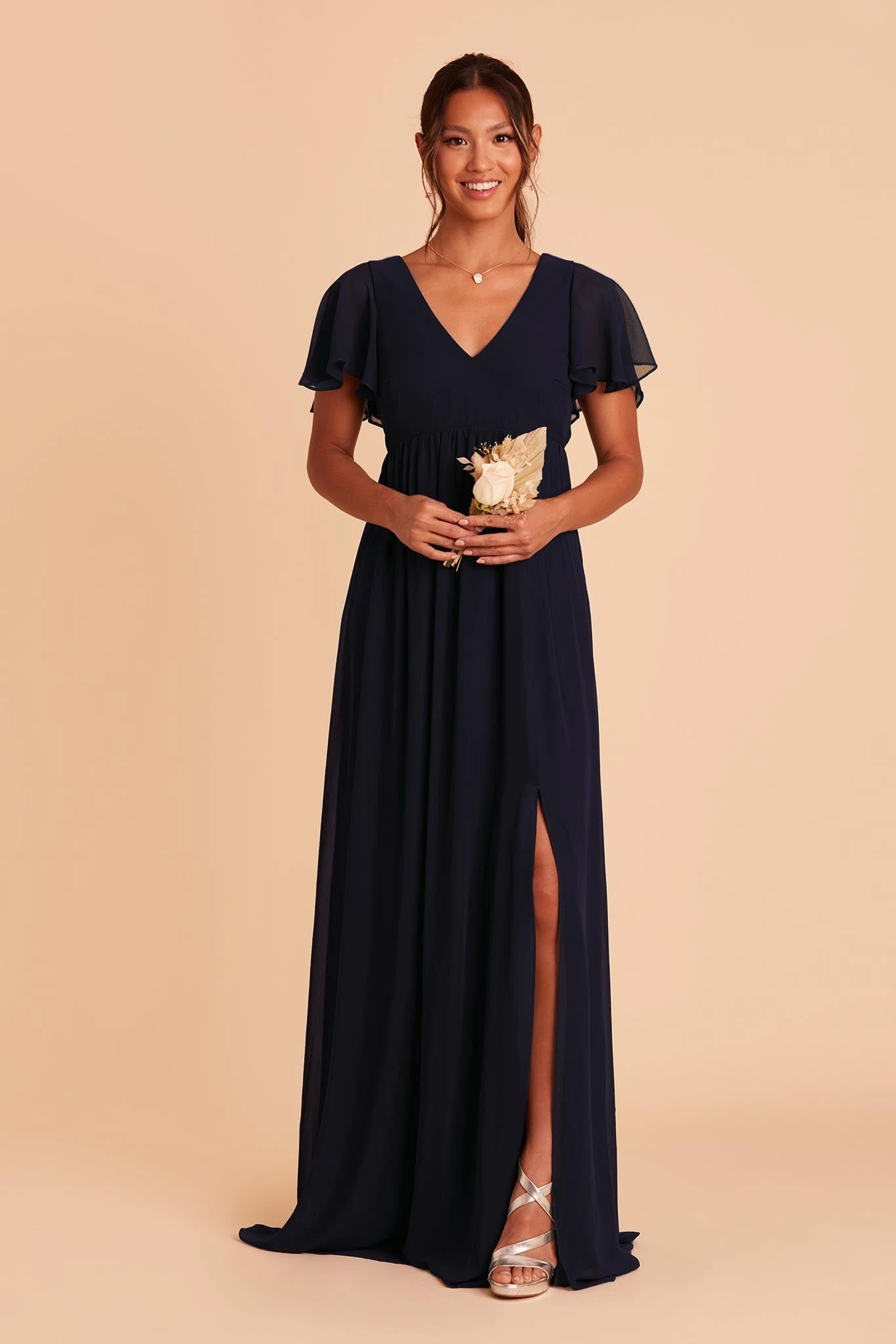 Hannah Empire Dress - Navy 6 Hannah Empire Dress - Navy - Image 4