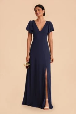Hannah Crepe Dress - Navy -Elegance Bridal Store navy hannah convertible bridesmaid dress 01 241b7780 477f 4af4 a97f c79dcd866334