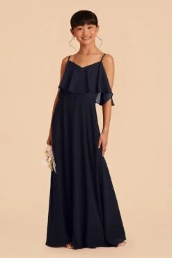 Janie Convertible Junior Dress - Navy -Elegance Bridal Store navy janie convertible junior bridesmaid dress 03