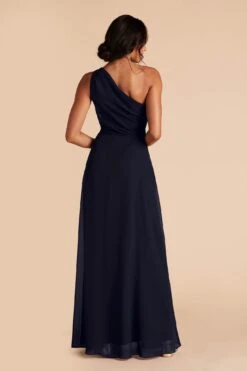 Kira Dress - Navy -Elegance Bridal Store navy kira slit bridesmaid dress 04