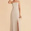 Chris Convertible Chiffon Dress - Neutral Champagne