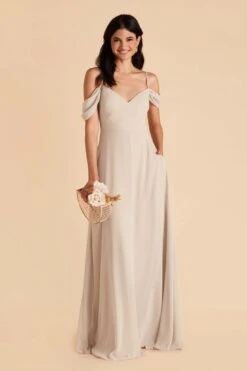Devin Convertible Dress - Neutral Champagne -Elegance Bridal Store neutral champagne devin convertible bridesmaid dress 01