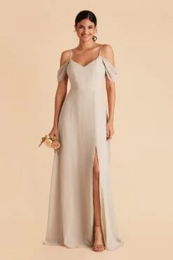 Devin Convertible Dress - Neutral Champagne