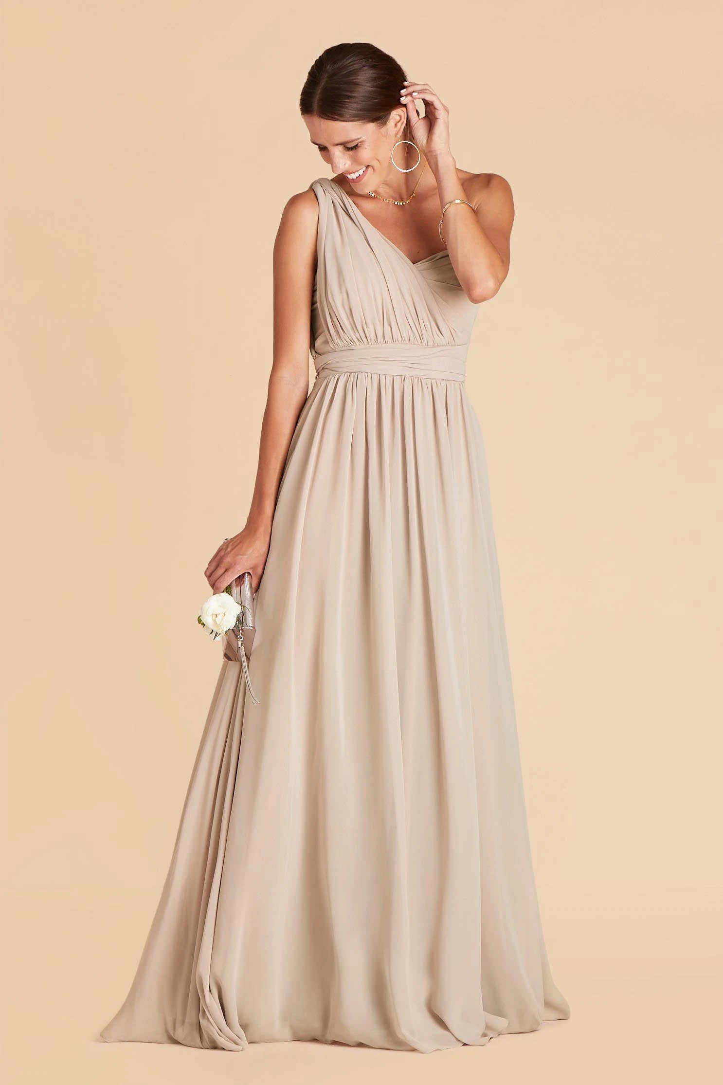 Grace Convertible Dress - Neutral Champagne 11 Grace Convertible Dress - Neutral Champagne - Image 9