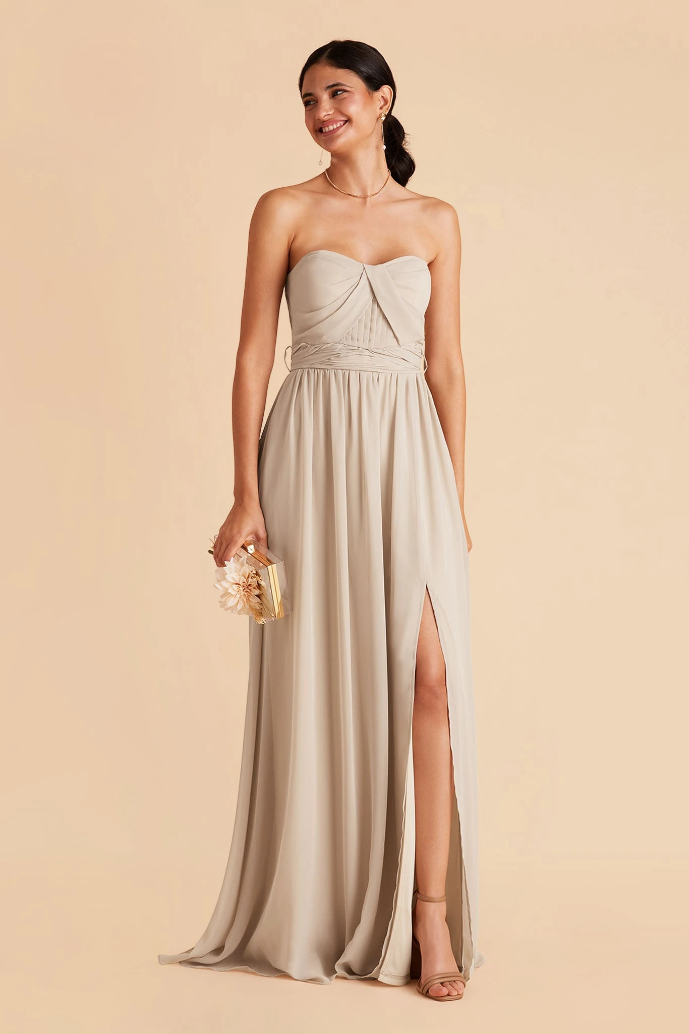 Grace Convertible Dress - Neutral Champagne 3 Grace Convertible Dress - Neutral Champagne