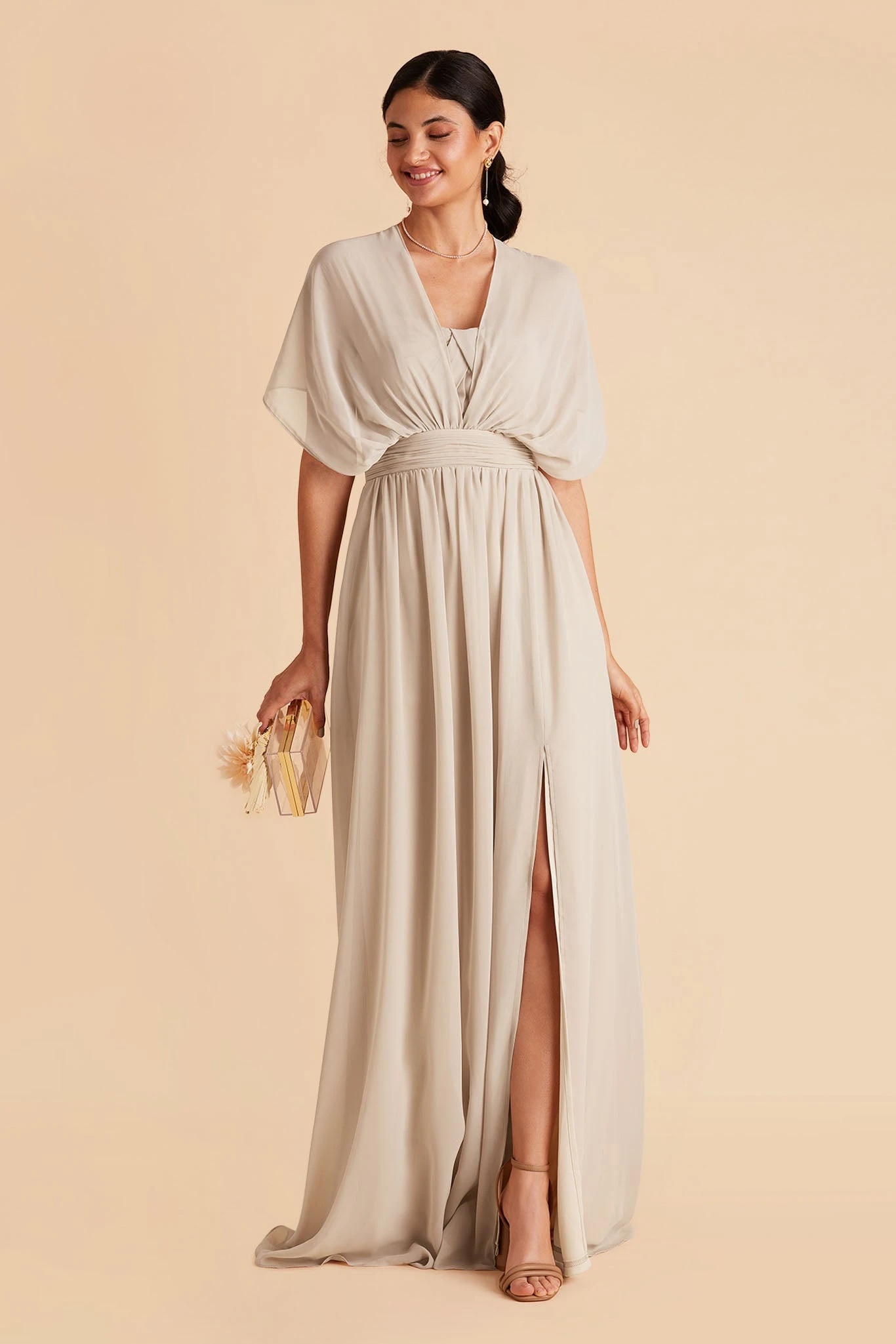 Grace Convertible Dress - Neutral Champagne 6 Grace Convertible Dress - Neutral Champagne - Image 4