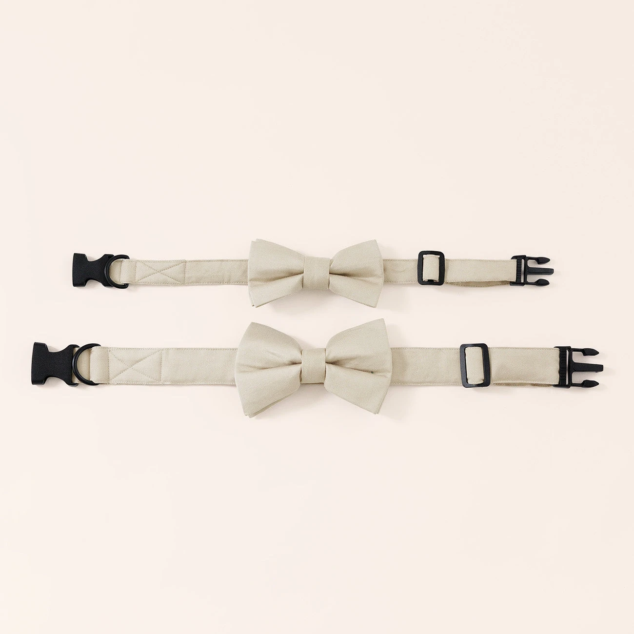 Sadie Dog Bow Tie Collar - Neutral Champagne 5 Sadie Dog Bow Tie Collar - Neutral Champagne - Image 3