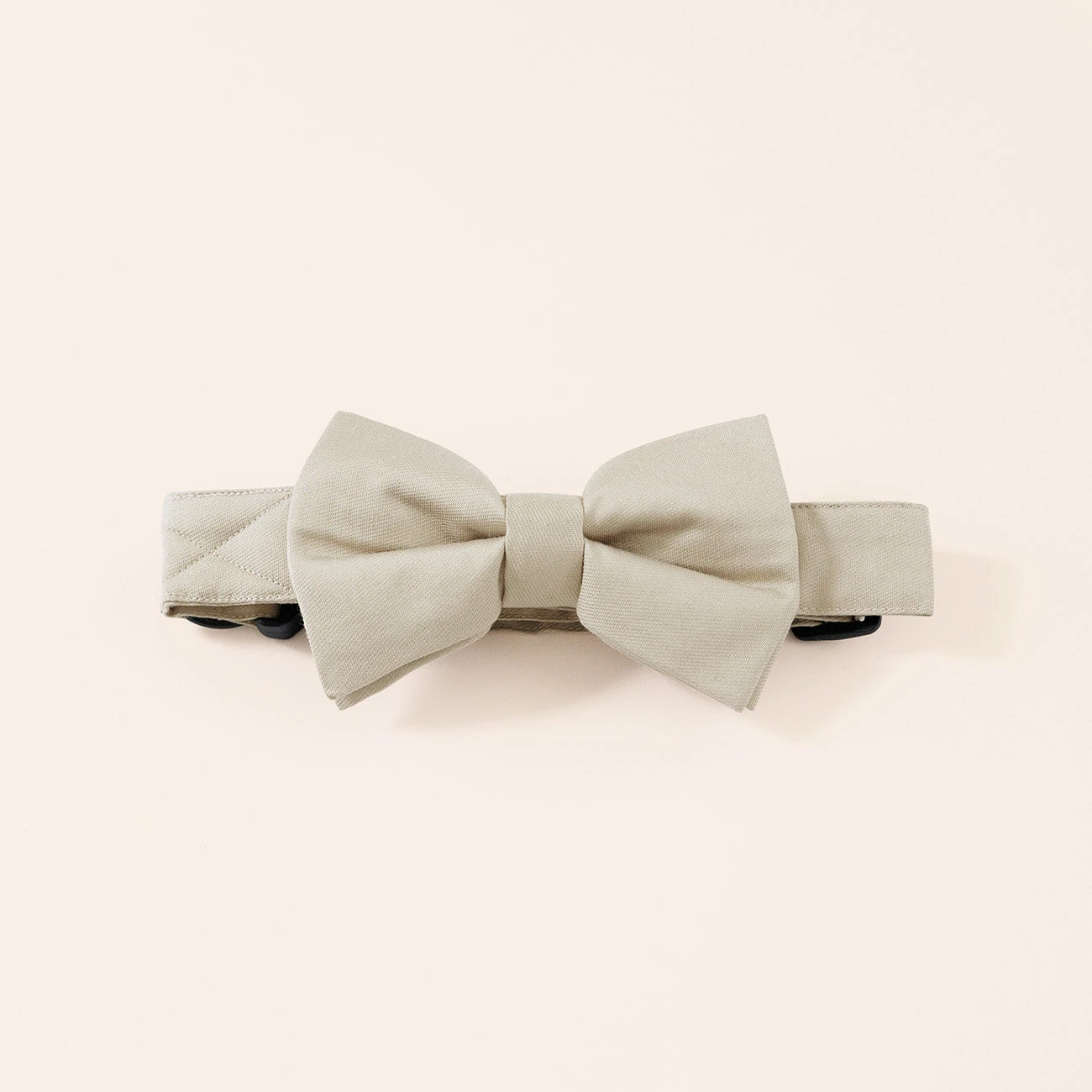Sadie Dog Bow Tie Collar - Neutral Champagne 3 Sadie Dog Bow Tie Collar - Neutral Champagne