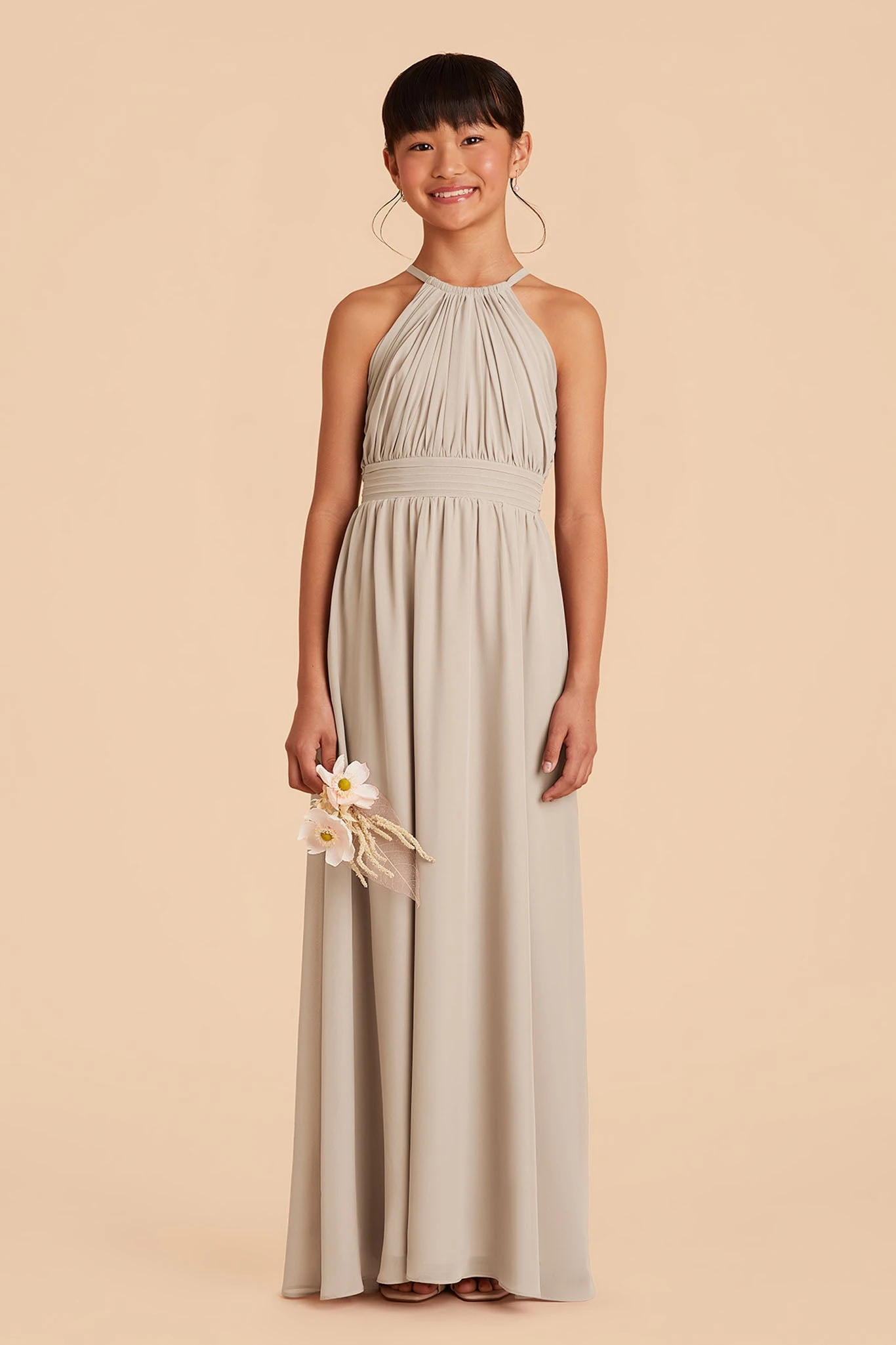 Sienna Junior Dress - Neutral Champagne 5 Sienna Junior Dress - Neutral Champagne - Image 3