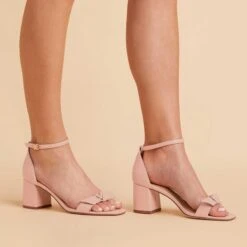 Elle Chunky Heel - Nude Blush 11 Elle Chunky Heel - Nude Blush -Elegance Bridal Store nude blush elle chunky heel bridesmaid shoes 04