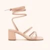 Rocky Chunky Heel - Nude Blush