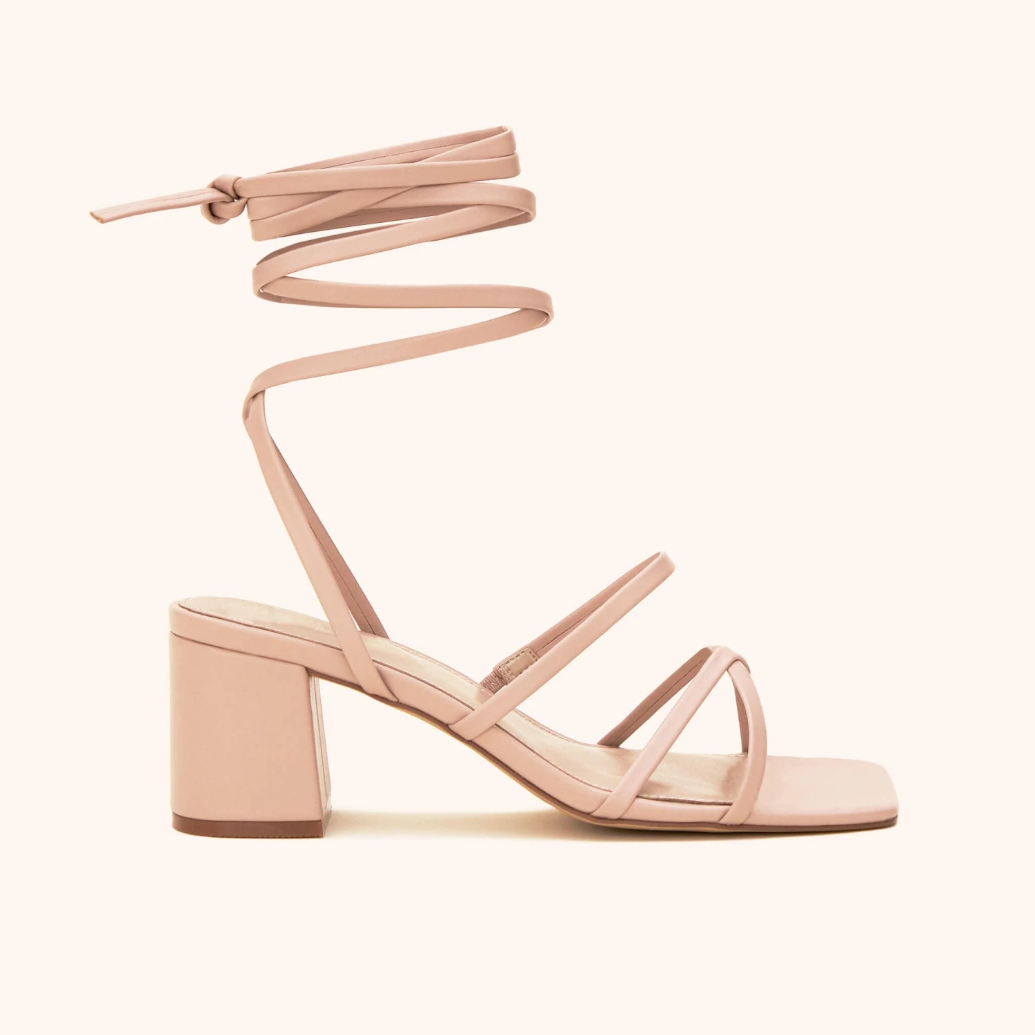 Rocky Chunky Heel - Nude Blush 3 Rocky Chunky Heel - Nude Blush