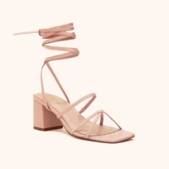 Rocky Chunky Heel - Nude Blush 9 Rocky Chunky Heel - Nude Blush -Elegance Bridal Store nude blush rocky heel bridesmaid shoes 02
