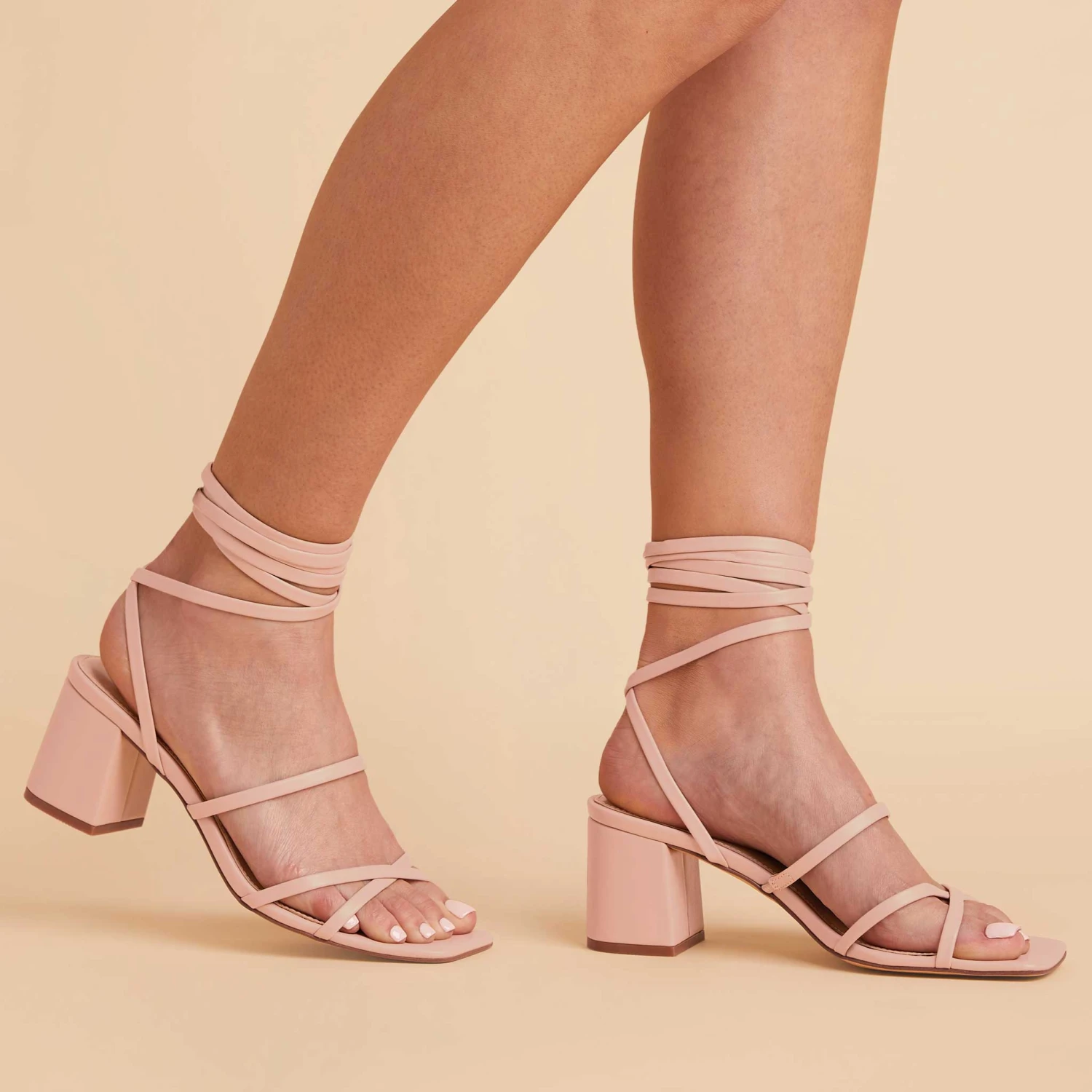 Rocky Chunky Heel - Nude Blush 4 Rocky Chunky Heel - Nude Blush - Image 2